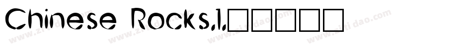 Chinese Rocks-1字体转换